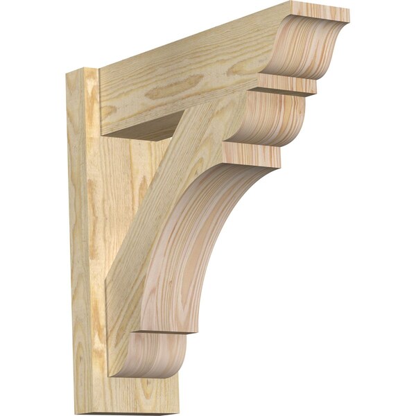 Ekena Millwork Olympic Rough Sawn Traditional Outlooker, Douglas Fir, 6"W x 20"D x 20"H OUT06X20X20OLY01RDF - main